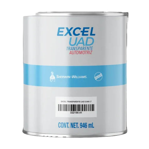 Transparente Automotriz Excel Uad 946ml.