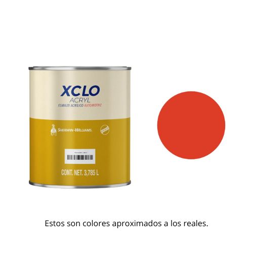 Esmalte Flex Cryl Naranja Tono Rojizo 4lT.