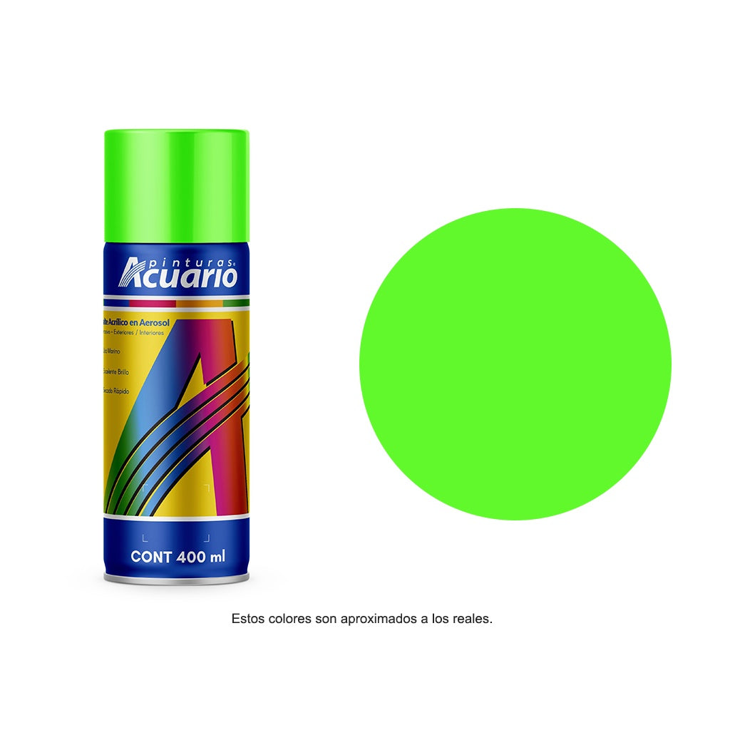 Pintura en aerosol fluorescente 400ml.