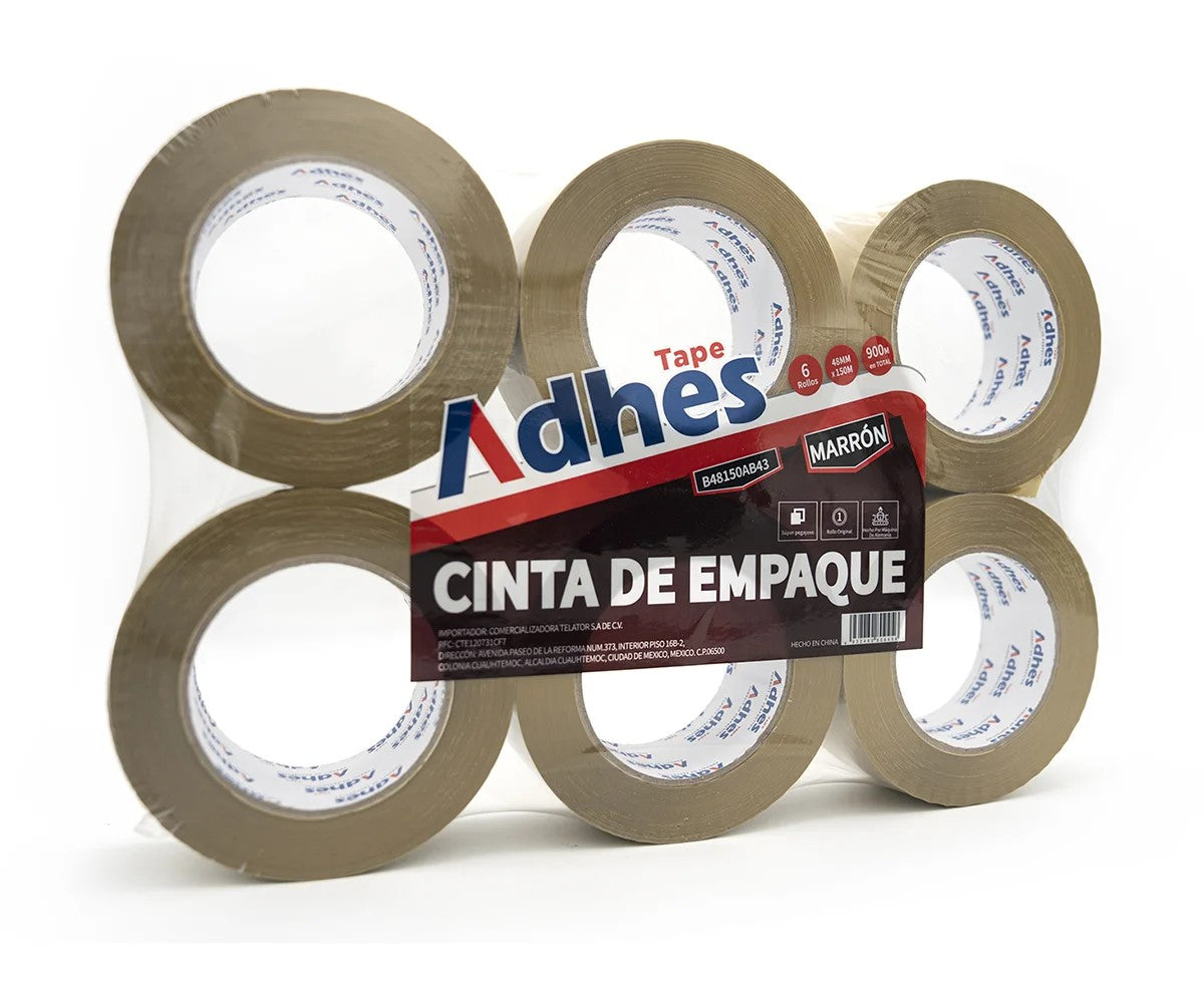 ADHES CINTA EMPAQUE BOPP CANELA 43MICRON ACRILICO