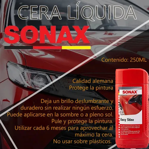 Cera Liquída Abrillantadora Sonax Easy Shine 250 Ml 75000