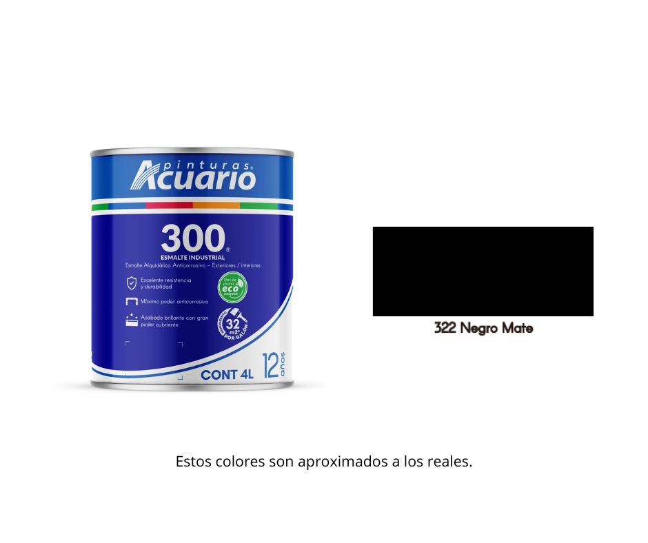 Esmalte 300 Acuario 4 Lt.
