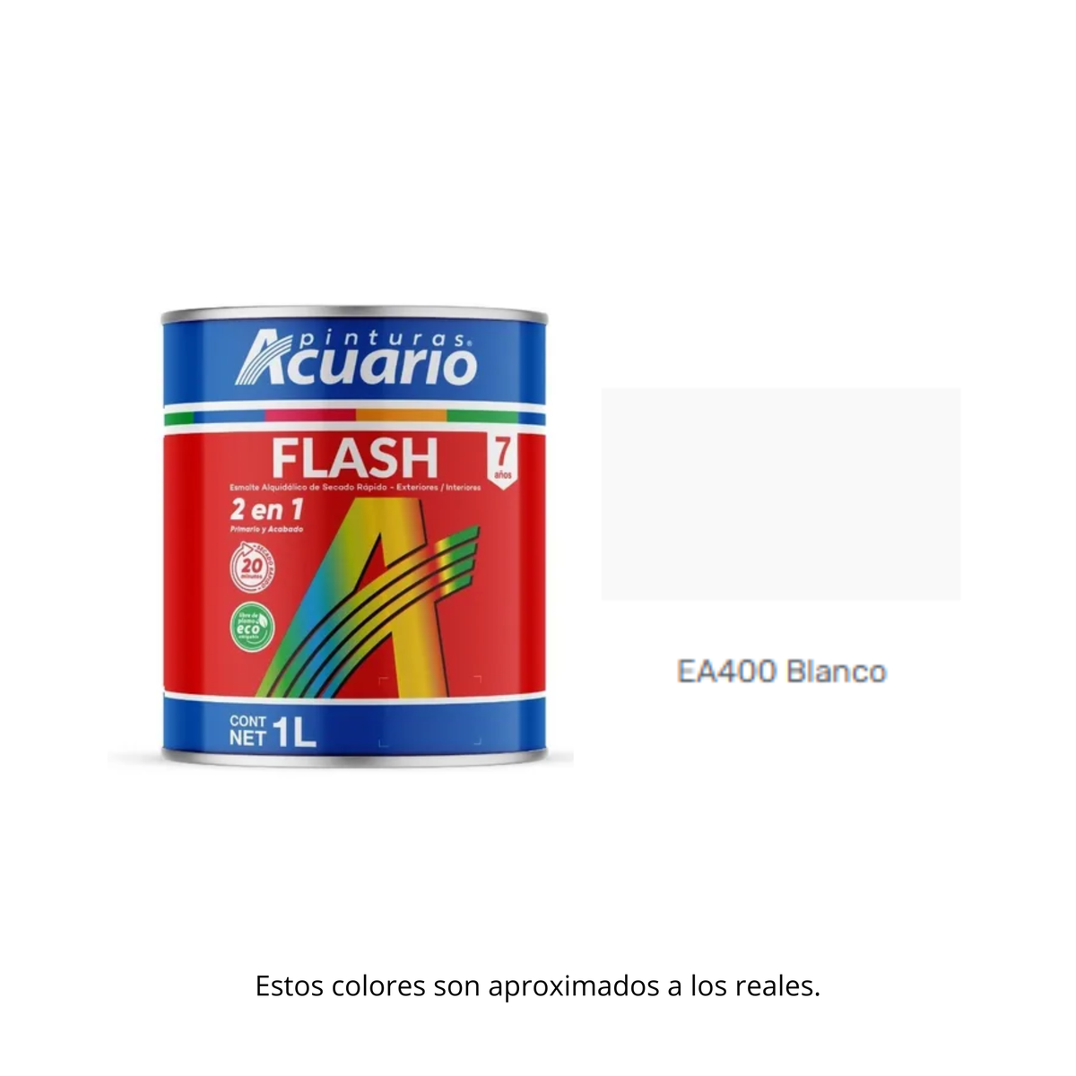 PINTURA FLASH 1 LT ACUARIO.