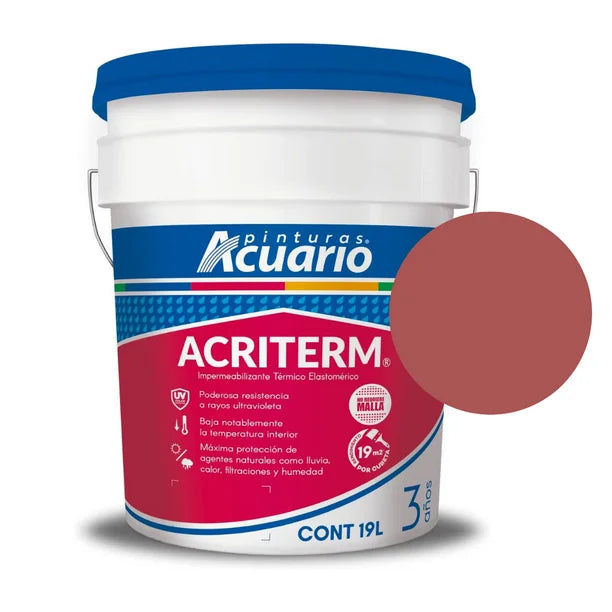 Impermeabilizante Acriterm 3 Años 19L | Cubeta Económica