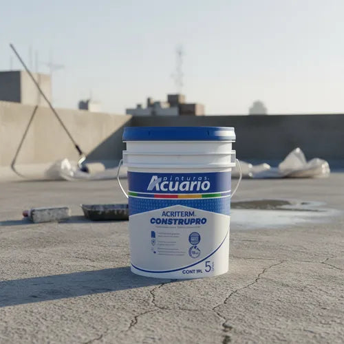 impermeabilizante Acriterm Construpro 5 Años Blanco Im77290 Blanco