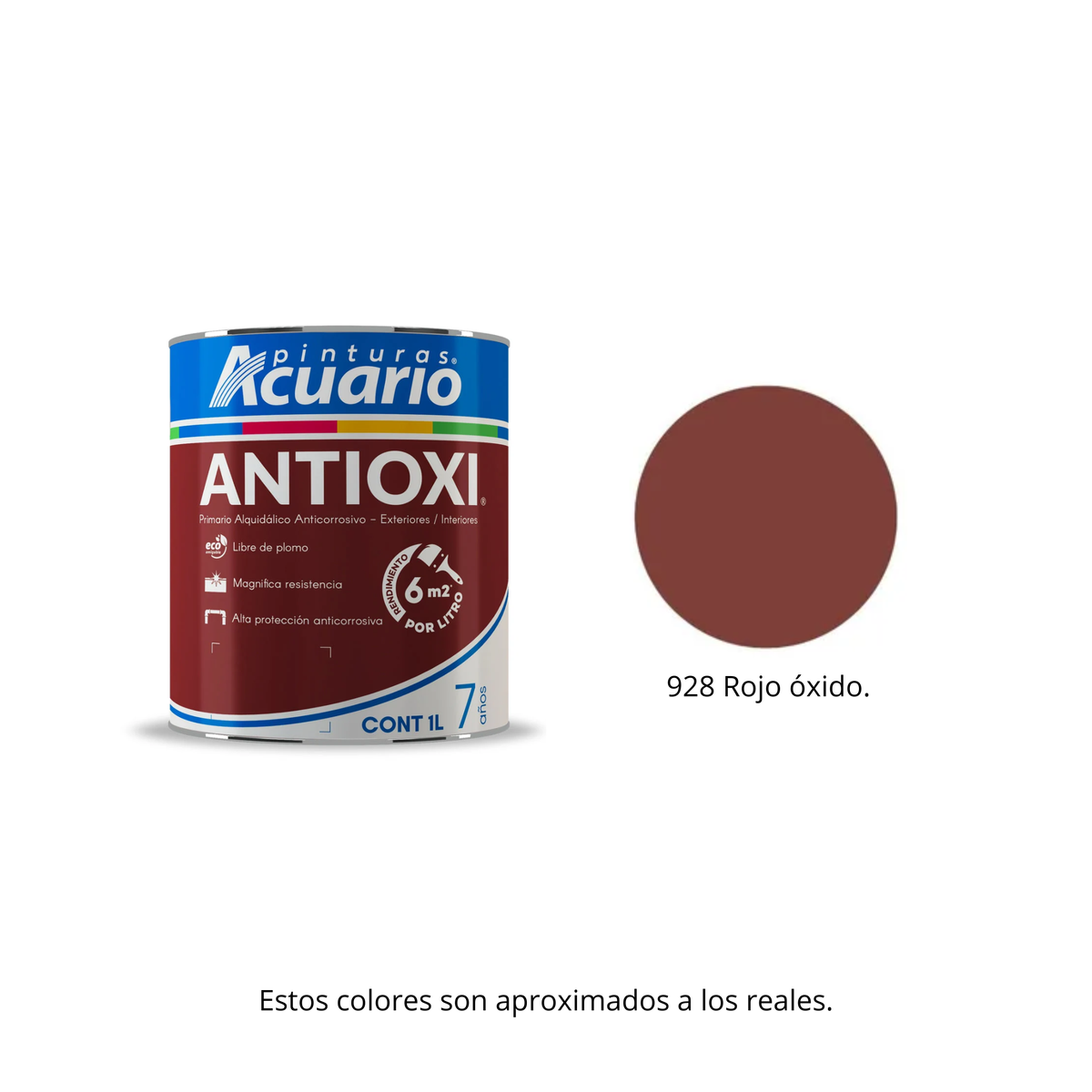 Primario Estructurista Antioxi Acuario 1 Lt - Base Anticorrosiva