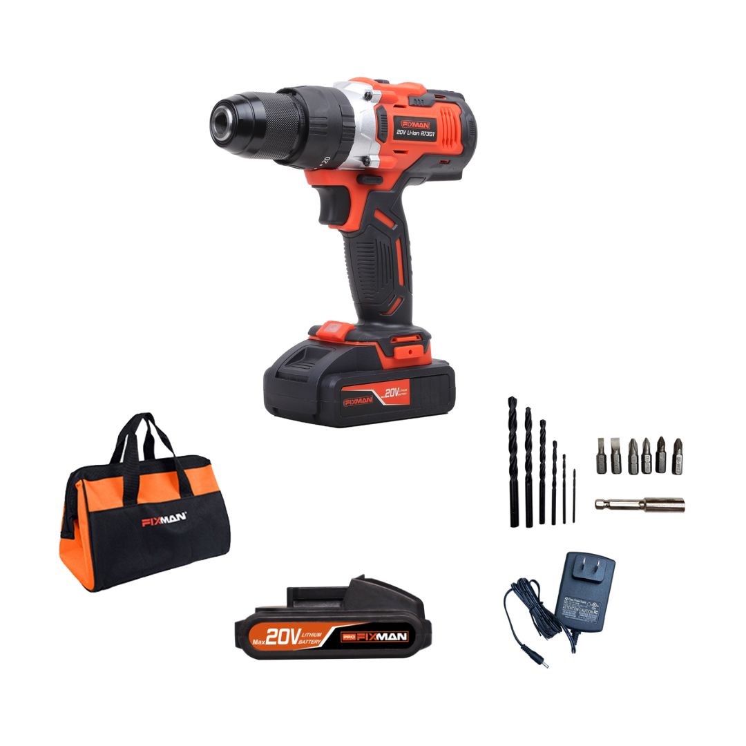 Taladro Inalámbrico FIXMAN 20V R7301-1 | Atornillador Profesional