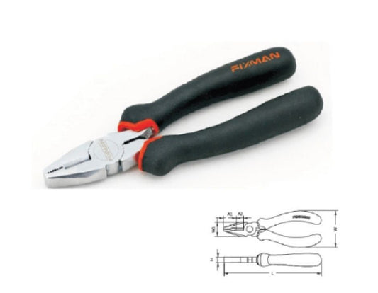 Pinza Universal Fixman Profesional - Acero Cromo Vanadio (Cr-V)