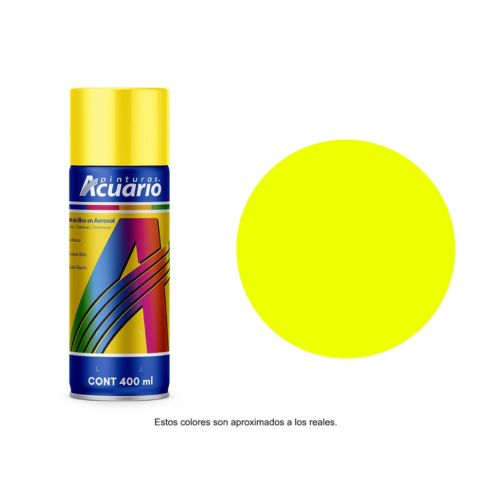 Pintura en aerosol fluorescente 400ml.