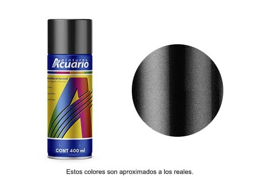 Pintura en aerosol metálico 400 ml.