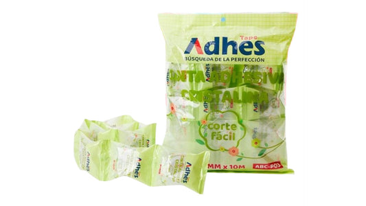 ADHES BOPP CINTA DE PAPELERIA SUPER CRYSTAL TRANSPARENTE 12MM X 10M 43