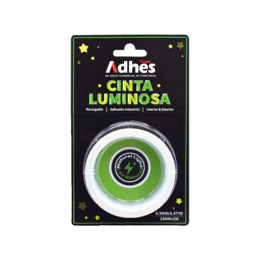 ADHES CINTA LUMINICENTE VERDE 24MM X 45M ACRILICO