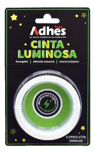 ADHES CINTA LUMINICENTE VERDE 24MM X 45M ACRILICO