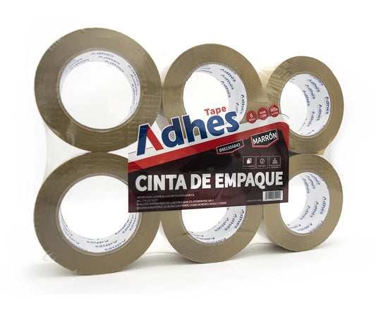 ADHES CINTA EMPAQUE BOPP CANELA 43MICRON ACRILICO