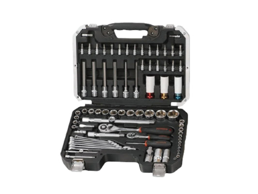 Juego de Dados Fixman 79 Pzas - Mandos 1/4" y 1/2" Profesional