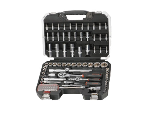 Juego de Dados y Accesorios Fixman 106 Pzas - 1/4" y 1/2" Profesional