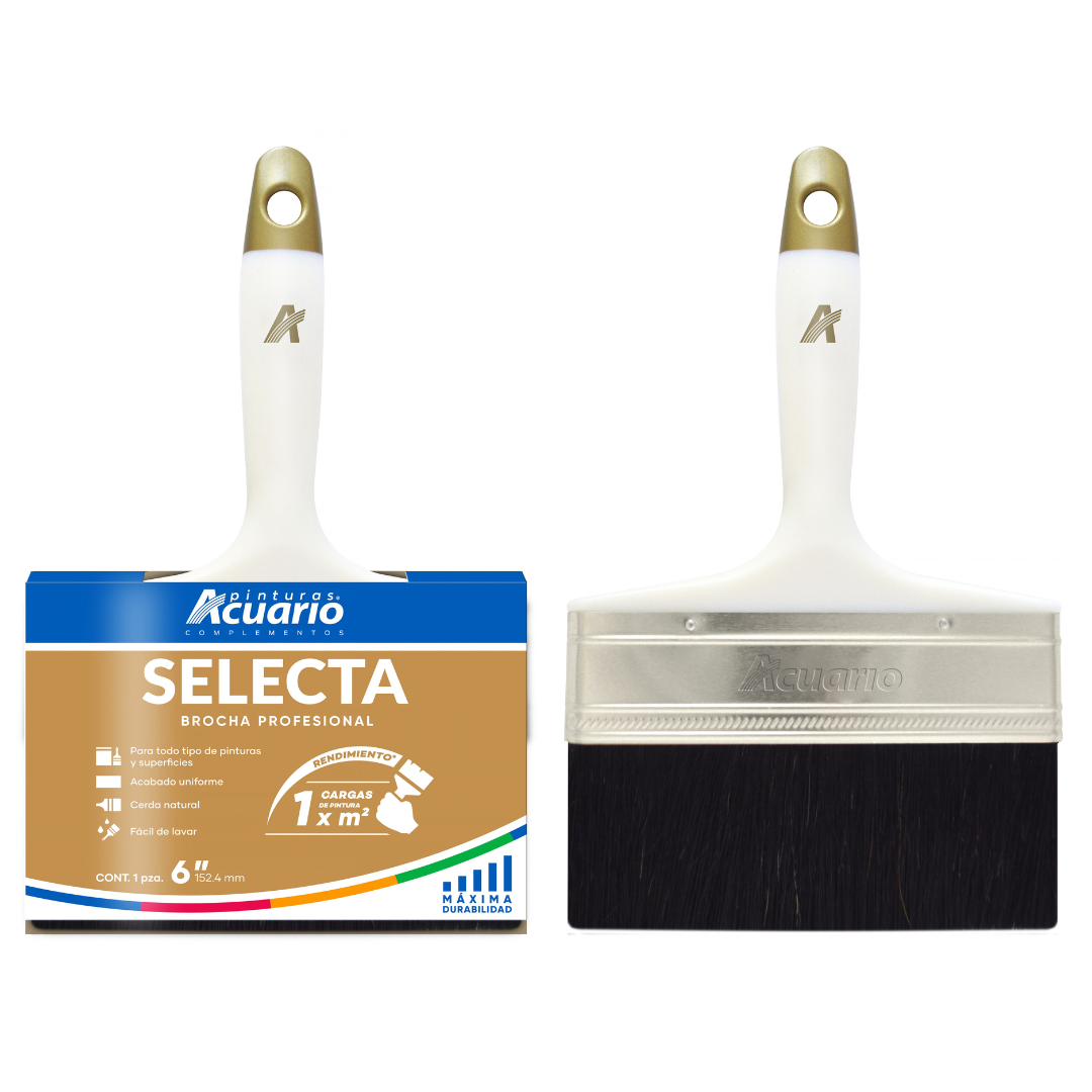 Paquete de 6 Brochas Selecta.