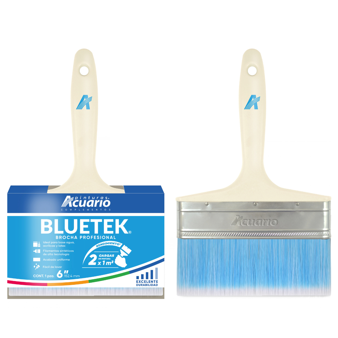 Paquete de 6 Brochas Bluetek Acuario.