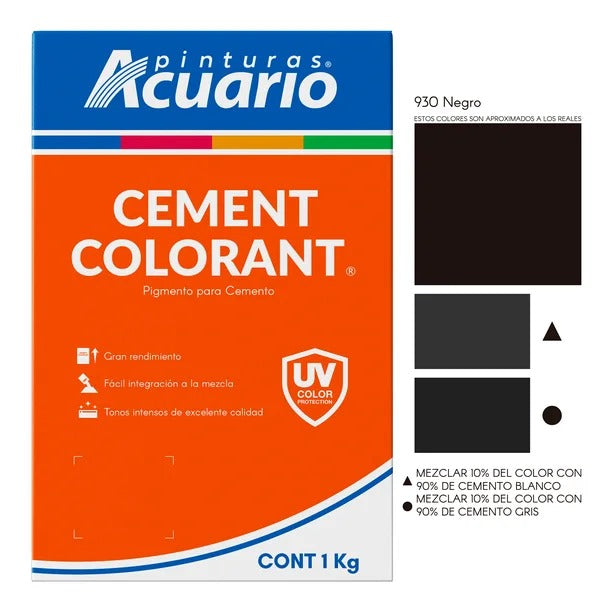 Color para Cemento Acuario 1 kg - Pigmento de Alta Intensidad