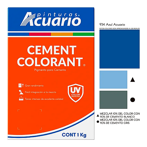 Color para Cemento Acuario 1kg