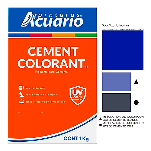 Color para Cemento Acuario 1kg
