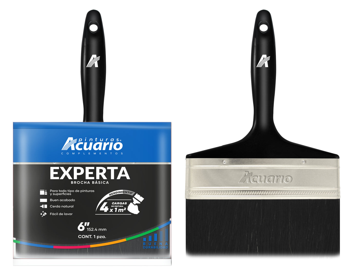 Paquete de 6 Brochas Experta Acuario.
