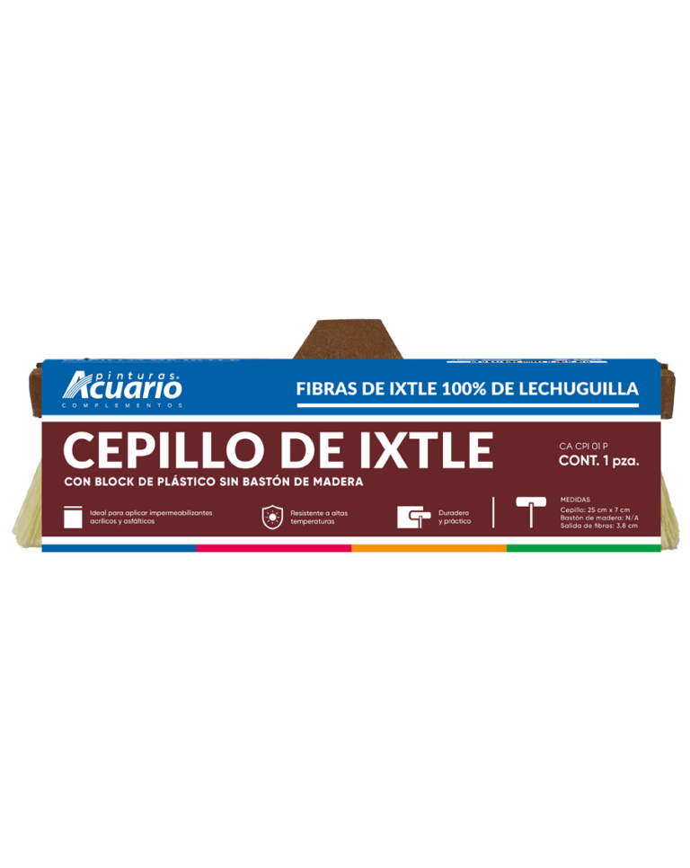 CEPILLO DE IXTLE PARA IMPERMEABILIZAR ACUARIO.