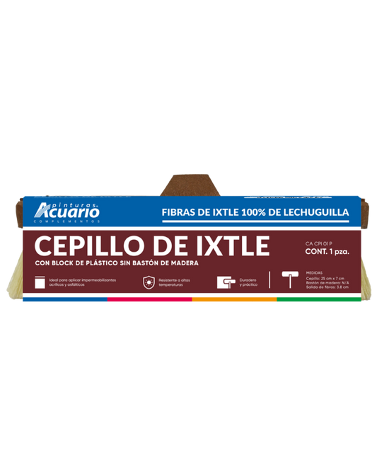 CEPILLO DE IXTLE PARA IMPERMEABILIZAR ACUARIO.