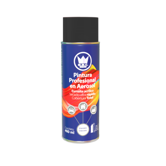 CORONA PINTURA ACRILICA NEGRO MATE 400 ML