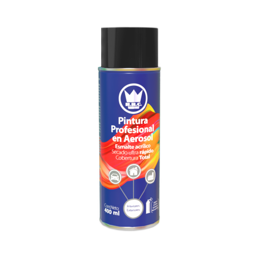 CORONA PINTURA ACRILICA NEGRO BRILLANTE 400 ML