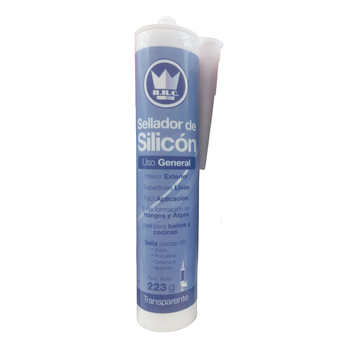 SELLADOR DE SILICON TRANSPARENTE USO GENERAL 223GR CORONA