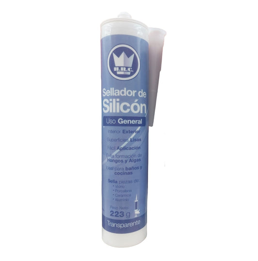 SELLADOR DE SILICON TRANSPARENTE USO GENERAL 223GR CORONA