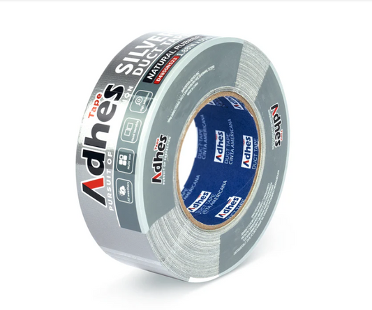 ADHES CINTA ADHESIVA PLATA CAUCHO NATURAL DE 48MM X 50M