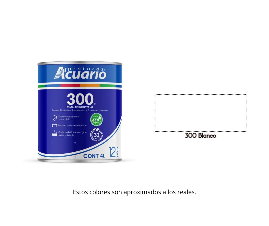 Esmalte 300 Acuario 4 Lt.