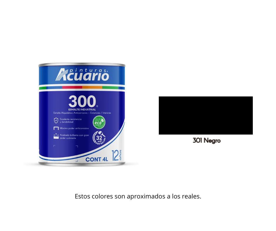 Esmalte 300 Acuario 4 Lt.