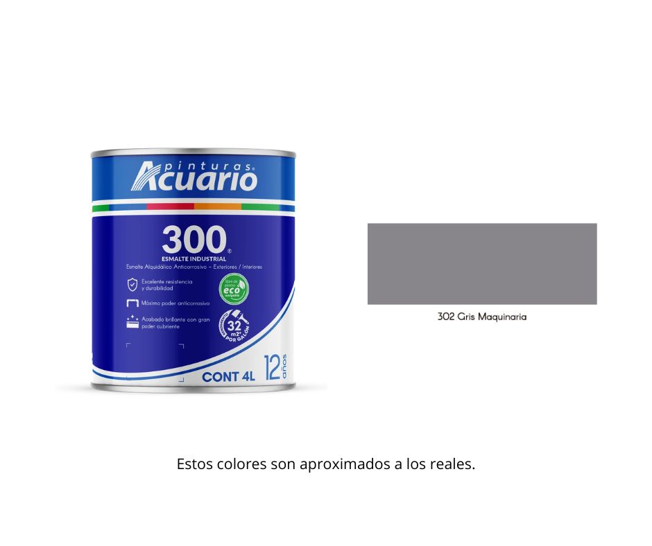 Esmalte 300 Acuario 4 Lt.