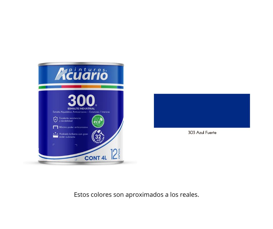 Esmalte 300 Acuario 4 Lt.