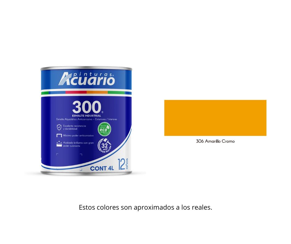 Esmalte 300 Acuario 4 Lt.