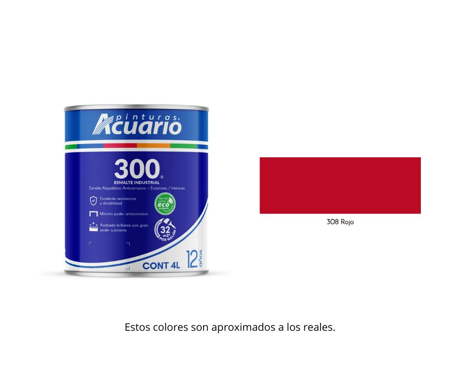Esmalte 300 Acuario 4 Lt.