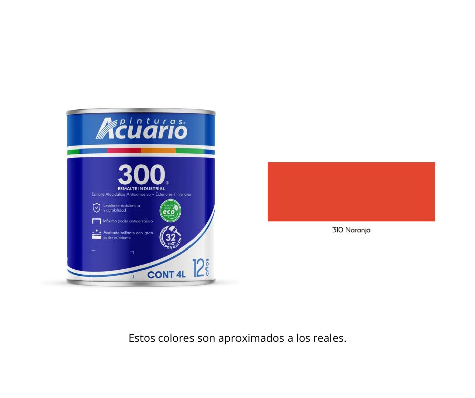 Esmalte 300 Acuario 4 Lt.