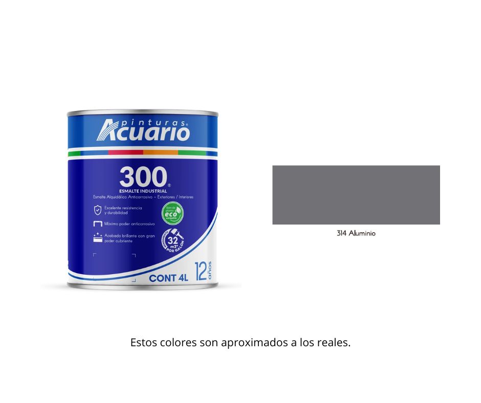 Esmalte 300 Acuario 4 Lt.