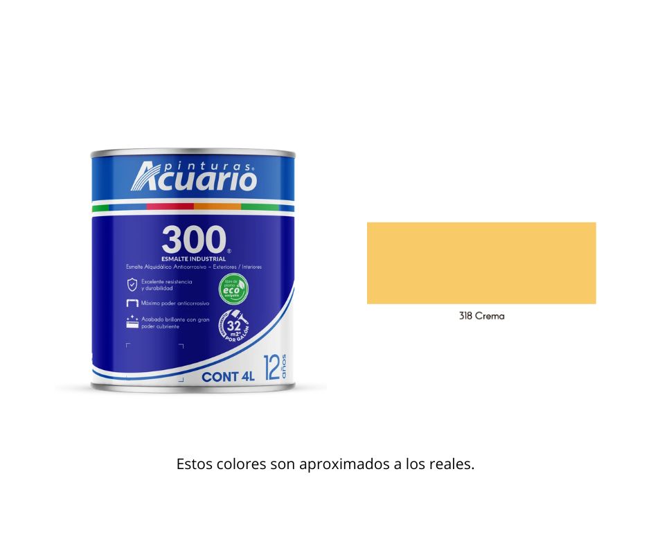 Esmalte 300 Acuario 4 Lt.