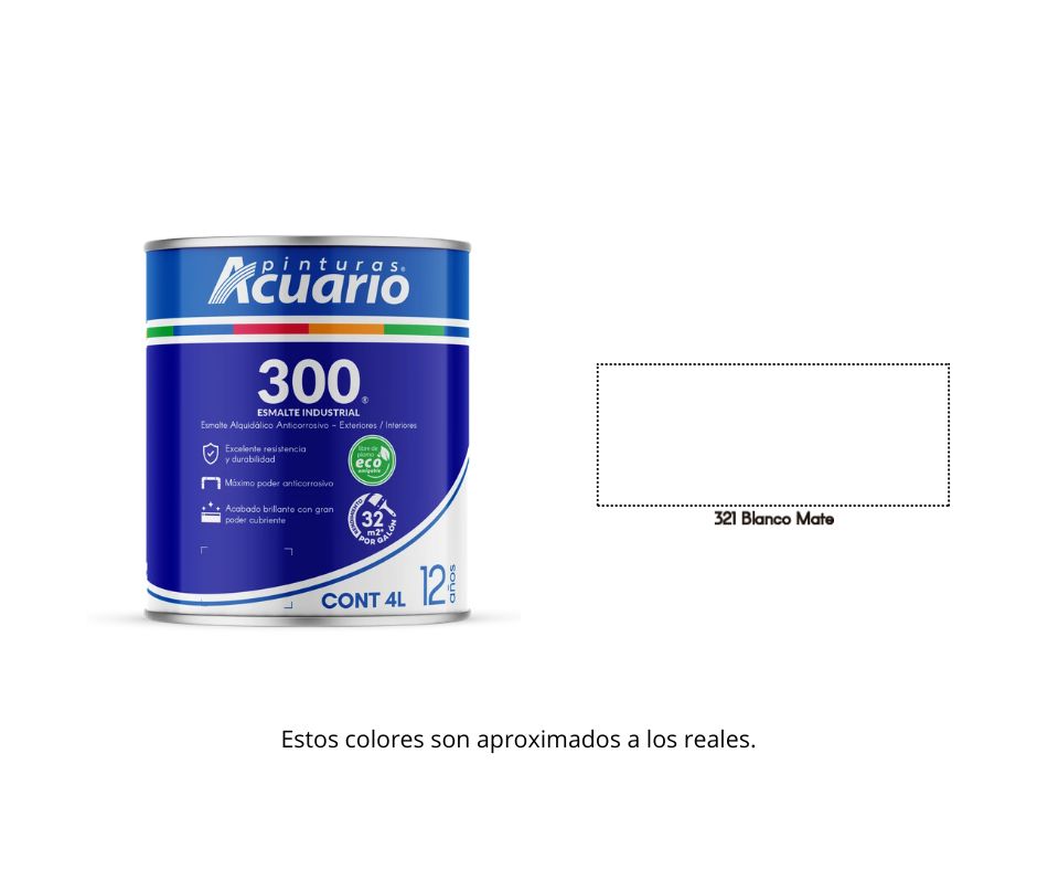 Esmalte 300 Acuario 4 Lt.