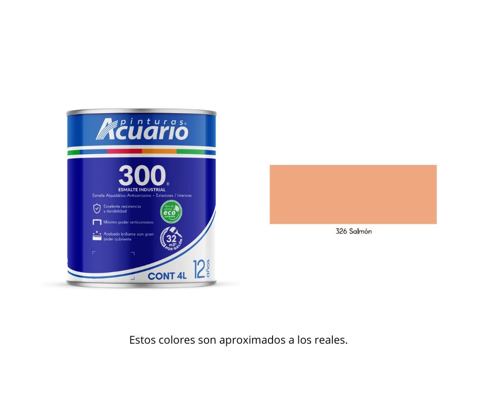 Esmalte 300 Acuario 4 Lt.