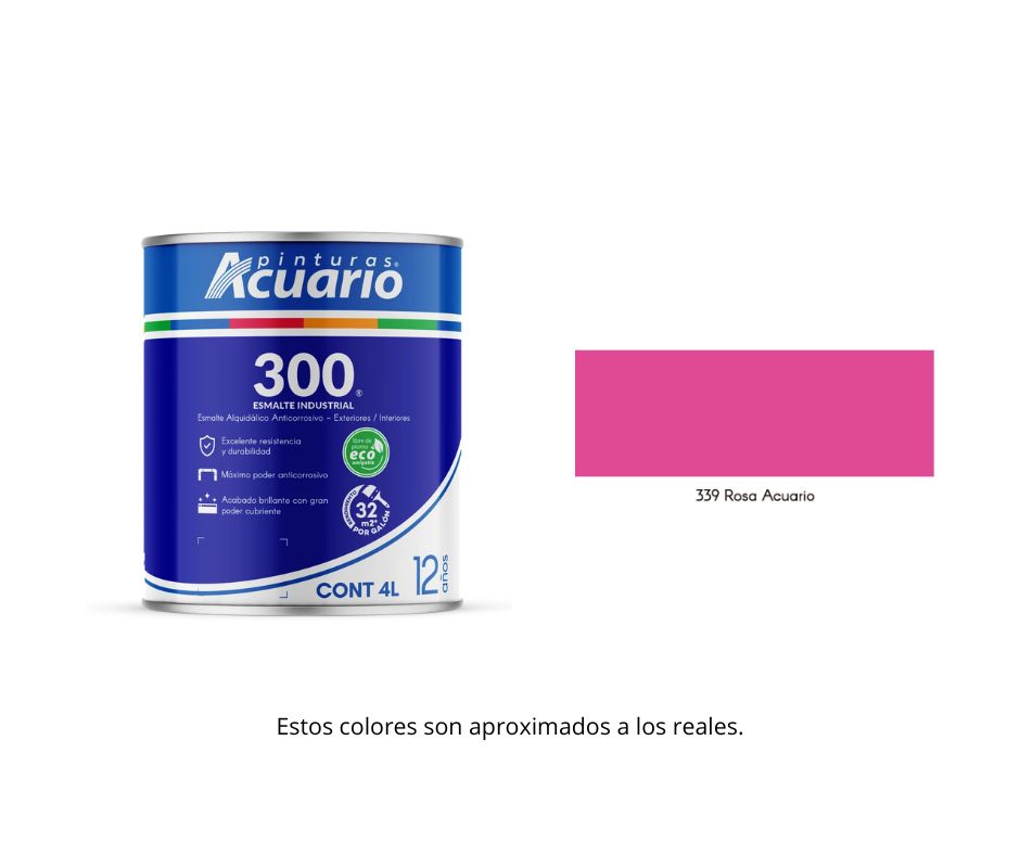 Esmalte 300 Acuario 4 Lt.
