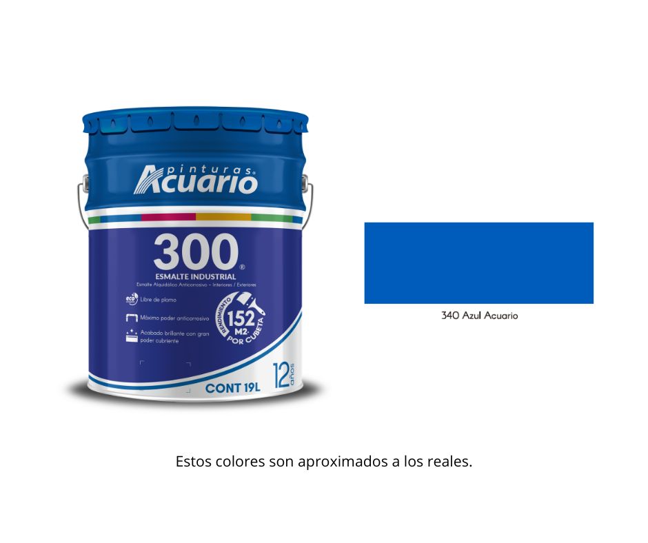Esmalte 300 Acuario 19 Lt.
