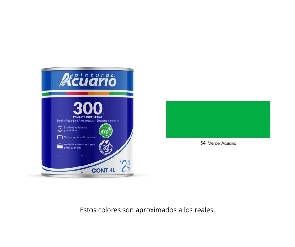 Esmalte 300 Acuario 4 Lt.