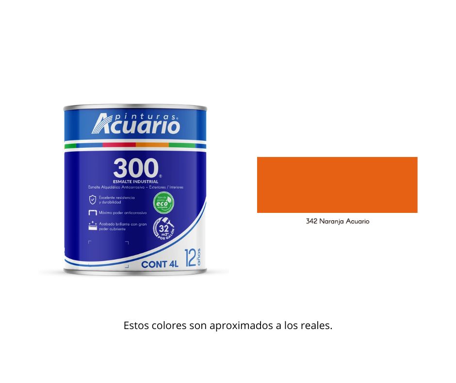 Esmalte 300 Acuario 4 Lt.