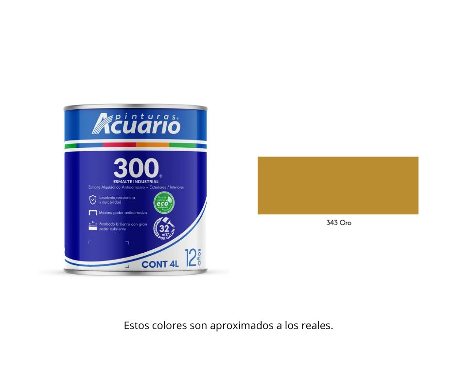 Esmalte 300 Acuario 4 Lt.