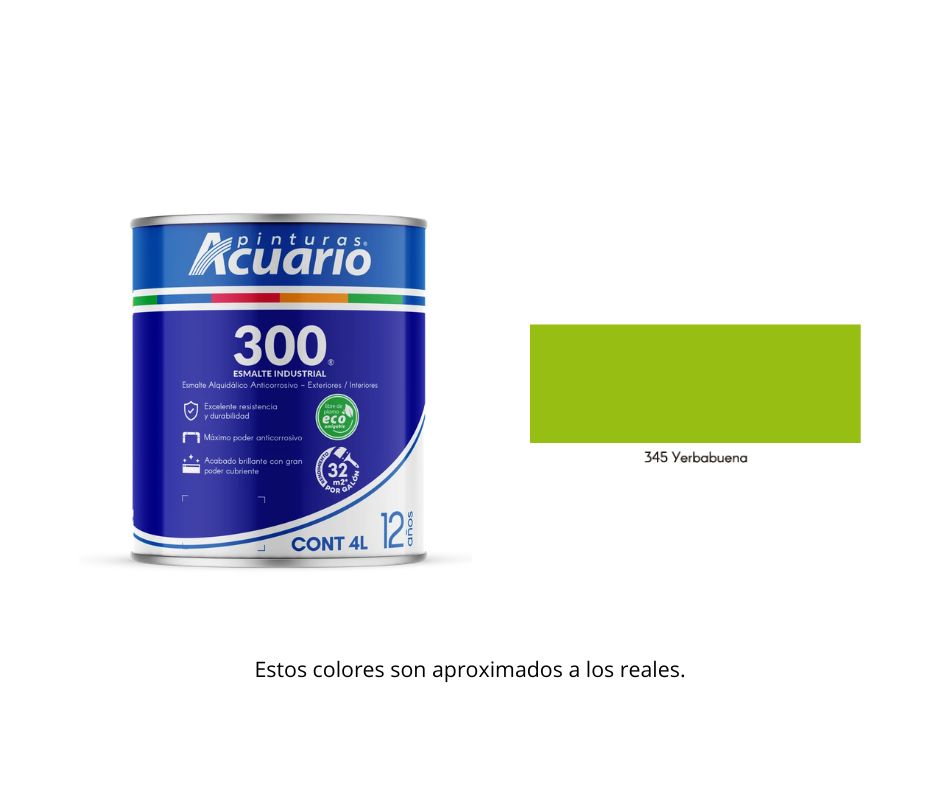 Esmalte 300 Acuario 4 Lt.